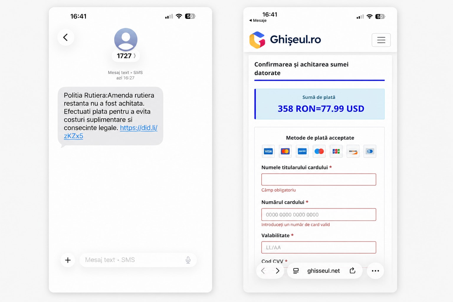 Avertisment: Site-ul fals imită Ghișeul.ro și poate goli cardul tău