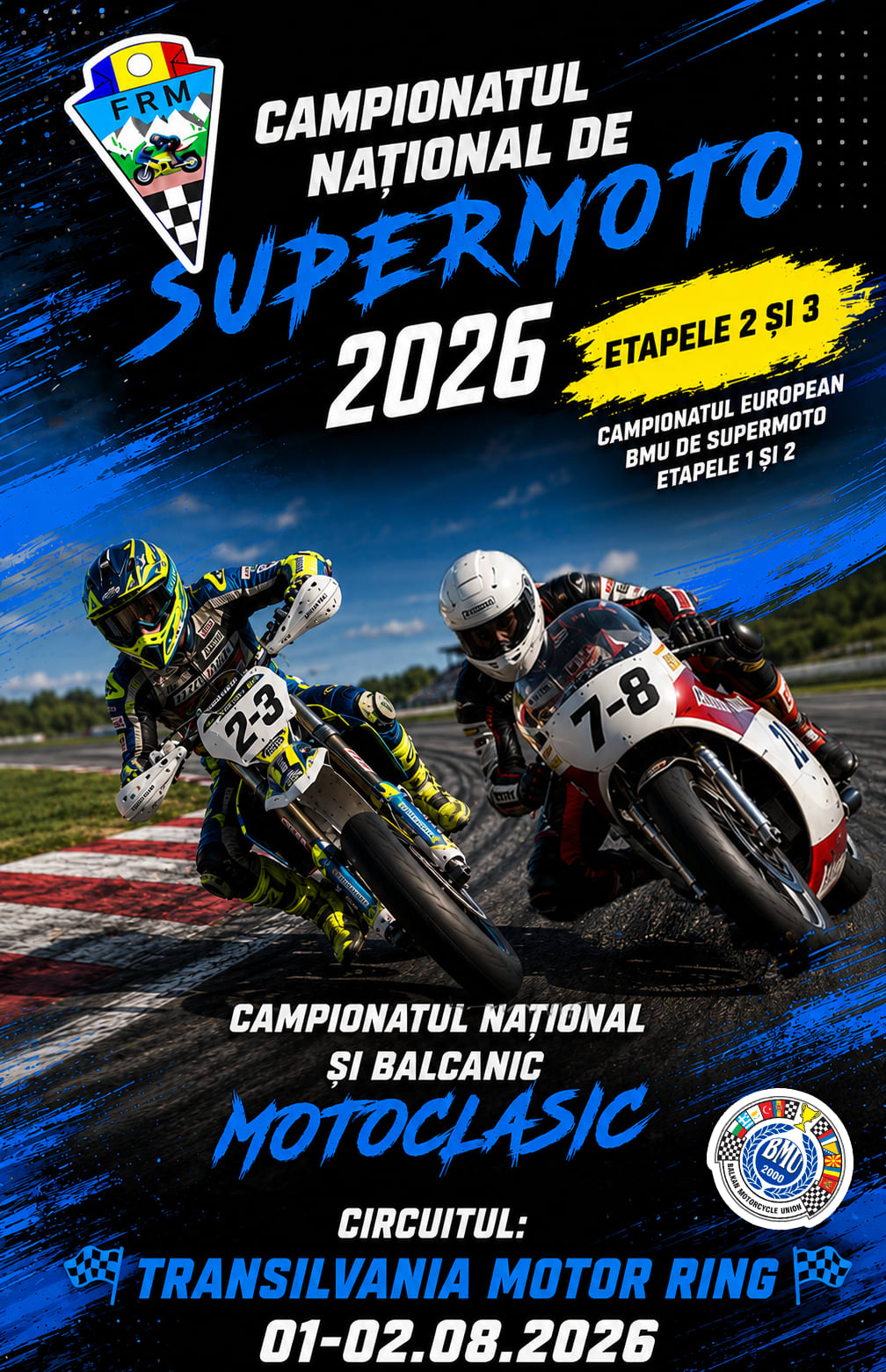 Campionatul Național și Balcanic de Supermoto se desfășoară la Transilvania Motor Ring