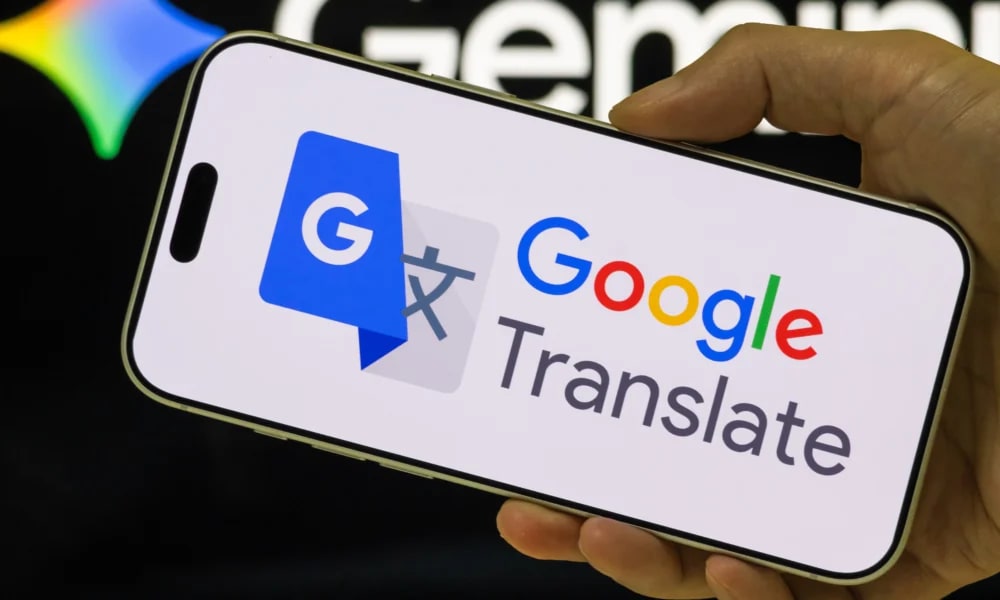 Google Translate app on smartphone screen Google Translate app on smartphone screen