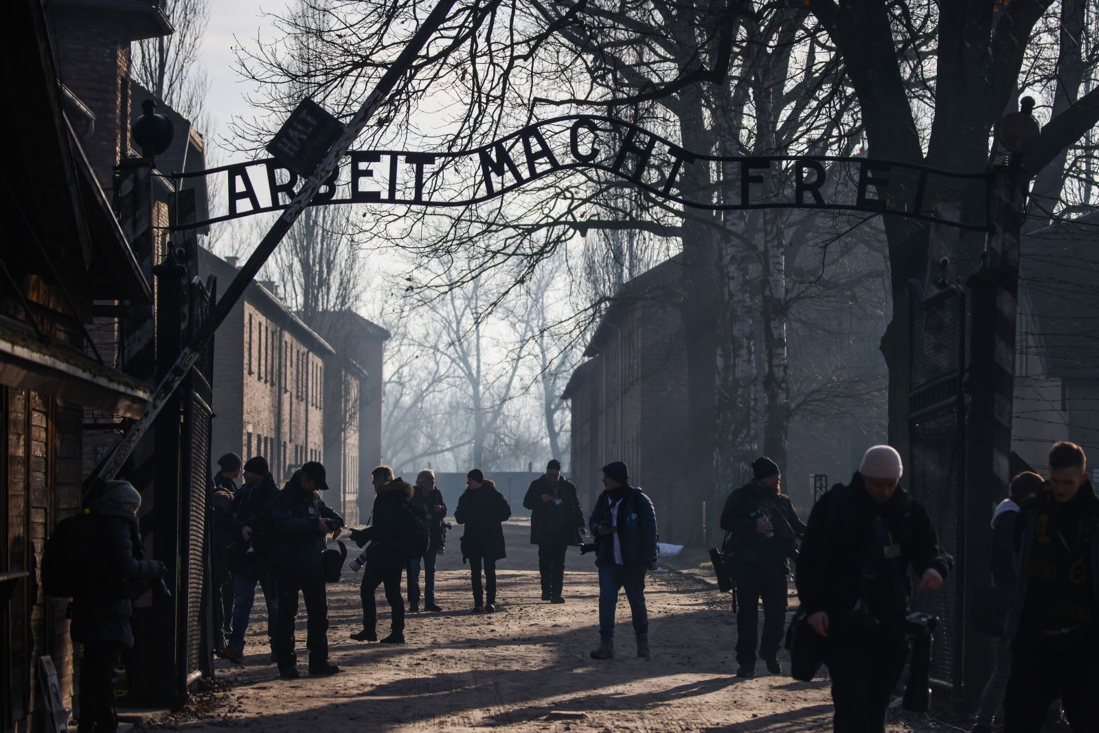Suspect columbian făcând salutul nazist la Auschwitz Suspect columbian făcând salutul nazist la Auschwitz