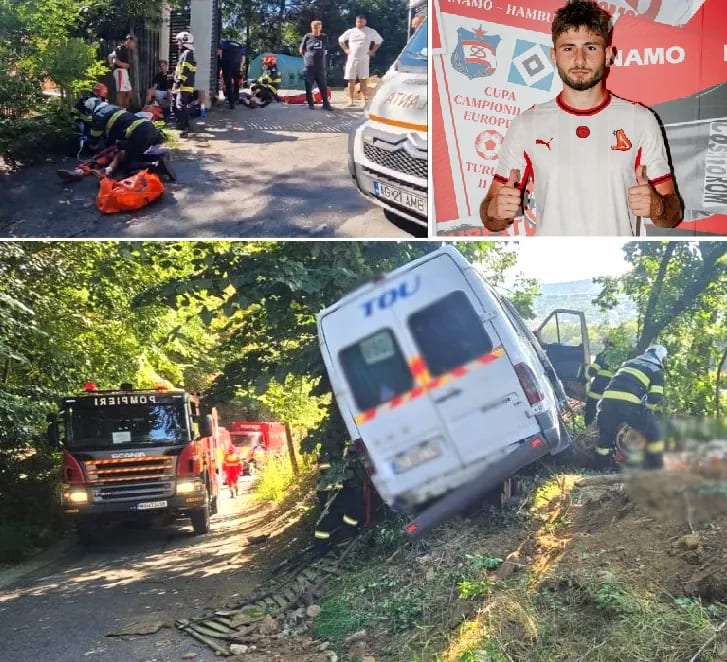 Accident grav la Dinamo II: doi oameni s-au stins din viață, Luca Fudulache a scăpat în microbuzul celălalt
