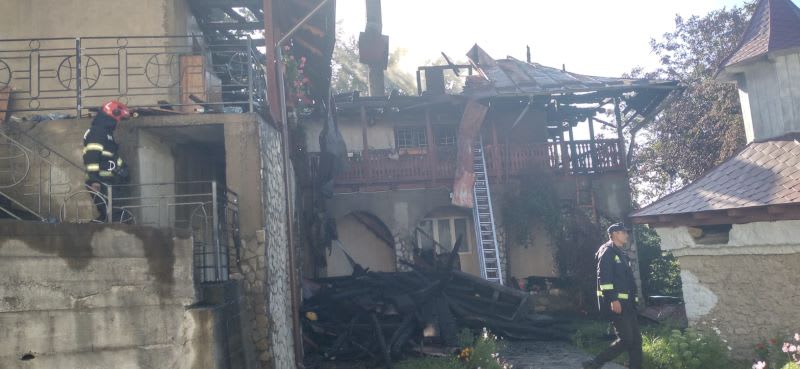 Incendiu la Mănăstirea Bisericani Incendiu la Mănăstirea Bisericani
