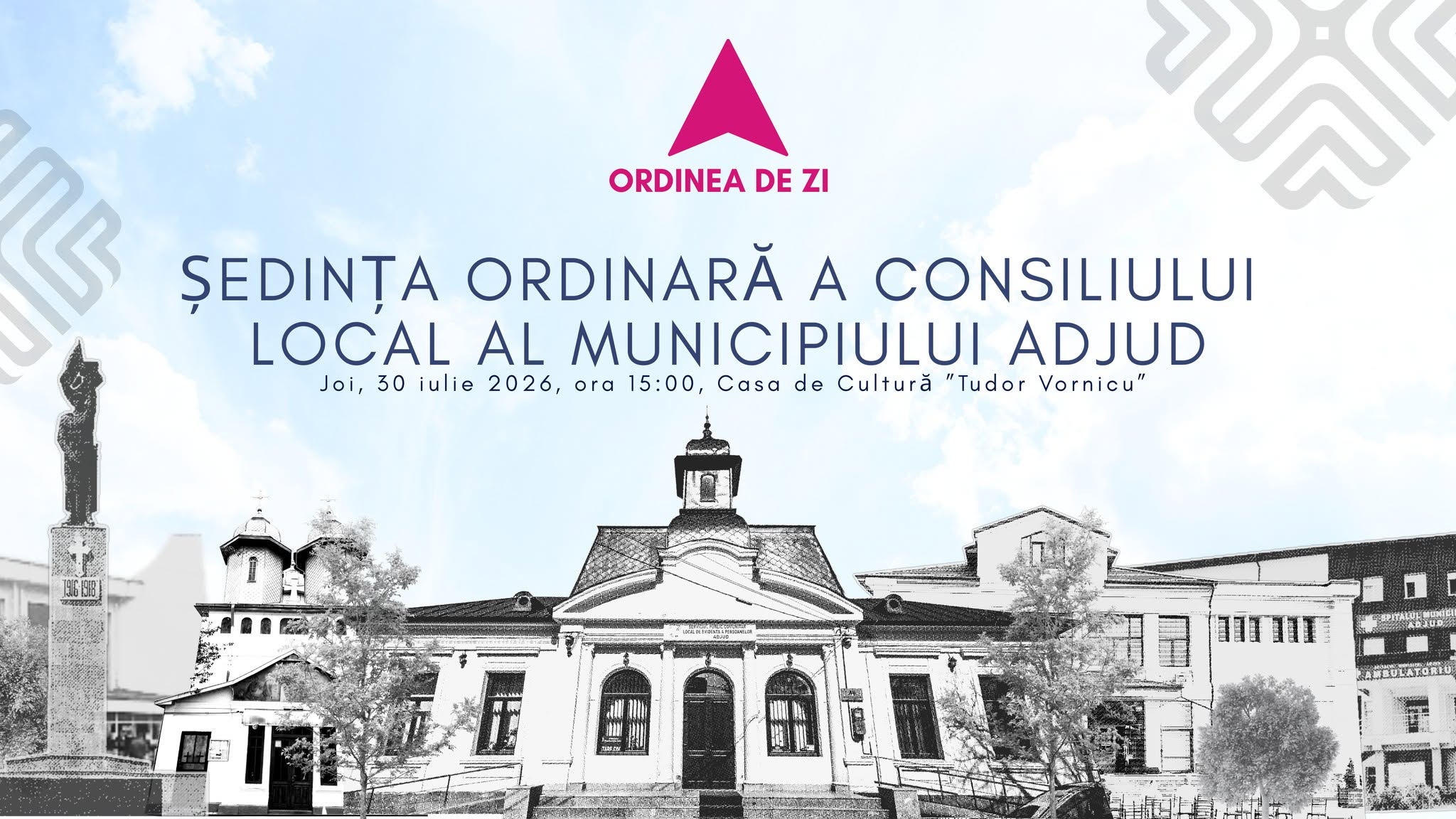Aleșii locali din Adjud au aprobat proiecte importante pentru patrimoniu și transport verde