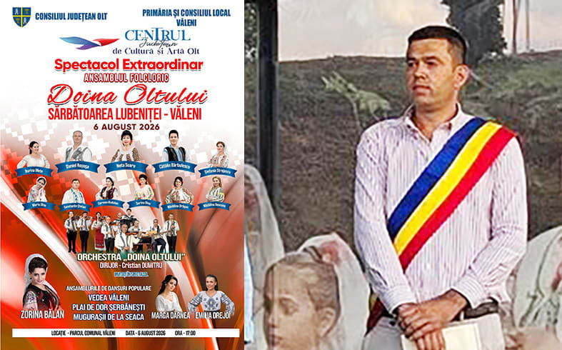 Spectacol folcloric la Văleni pe 6 august Spectacol folcloric la Văleni pe 6 august