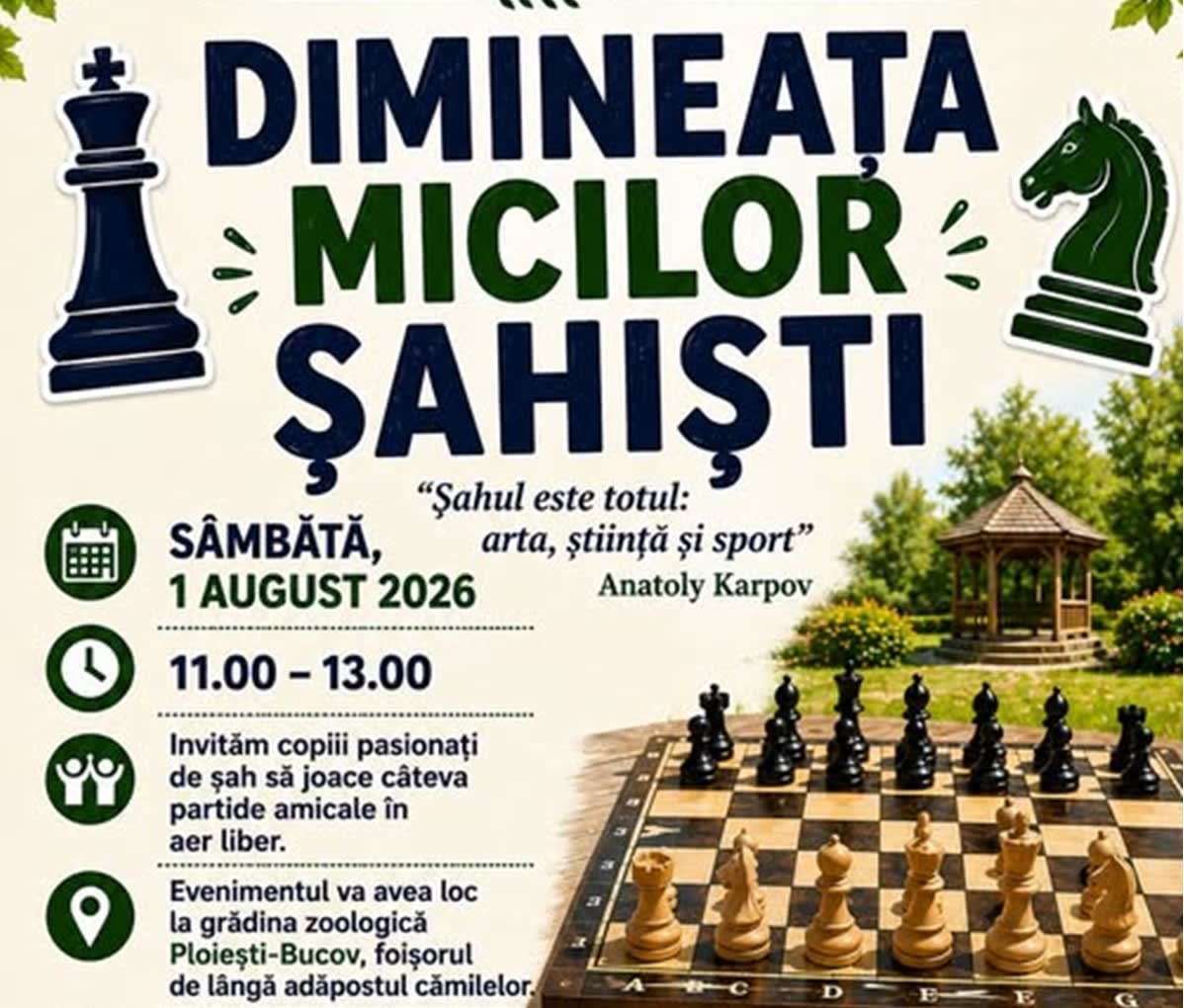 Copiii participă la «Dimineața micilor șahiști» la Zoo Bucov, eveniment de joacă și strategie în aer liber