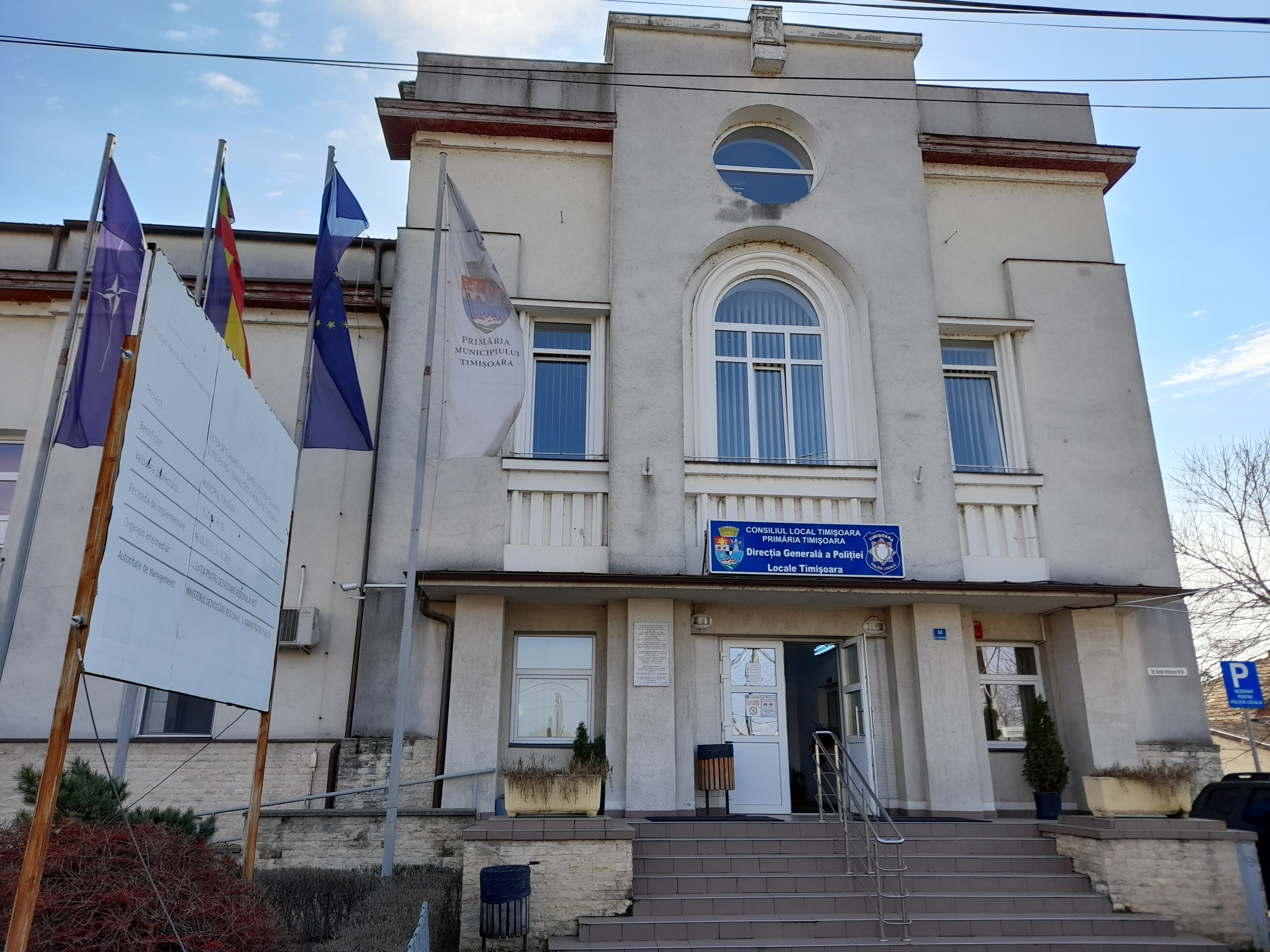 Sediul Poliției Locale Timișoara cu echipamente IT
