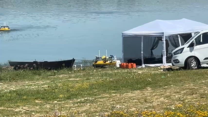 Echipamente de intervenție pe malul Dunării Veche în județul Constanța