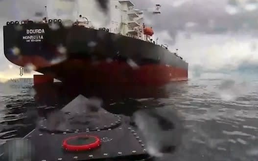 Navă de marfă scufundată în Marea Neagră, atac cu drone ucrainene Navă de marfă scufundată în Marea Neagră, atac cu drone ucrainene