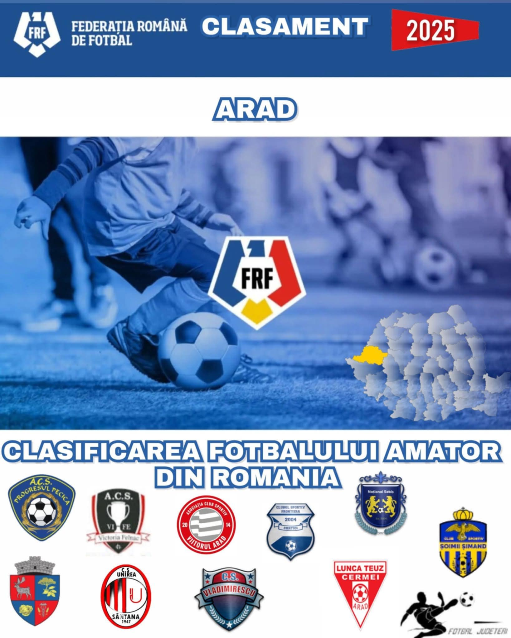 Șapte cluburi din Arad au primit distincția Bronze în clasificarea FRF