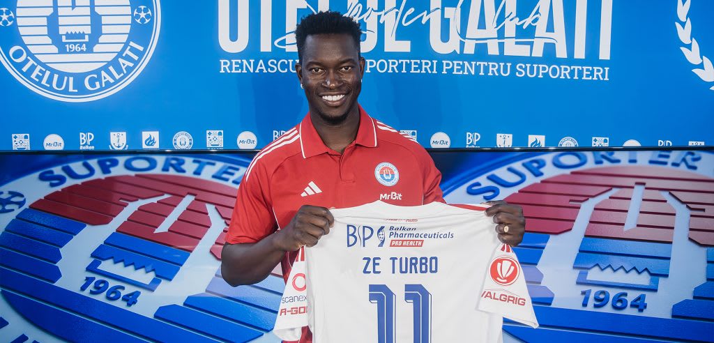 Oțelul Galați l-a prezentat oficial pe Zé Turbo înaintea meciului cu Dinamo