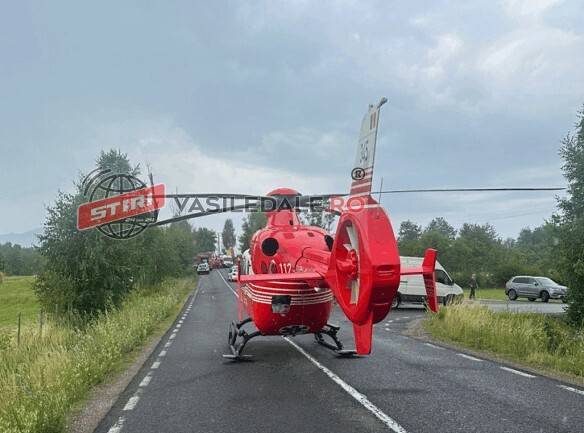 O femeie de 78 de ani a fost grav rănită în accident rutier la Săpânța, transportată cu elicopterul SMURD
