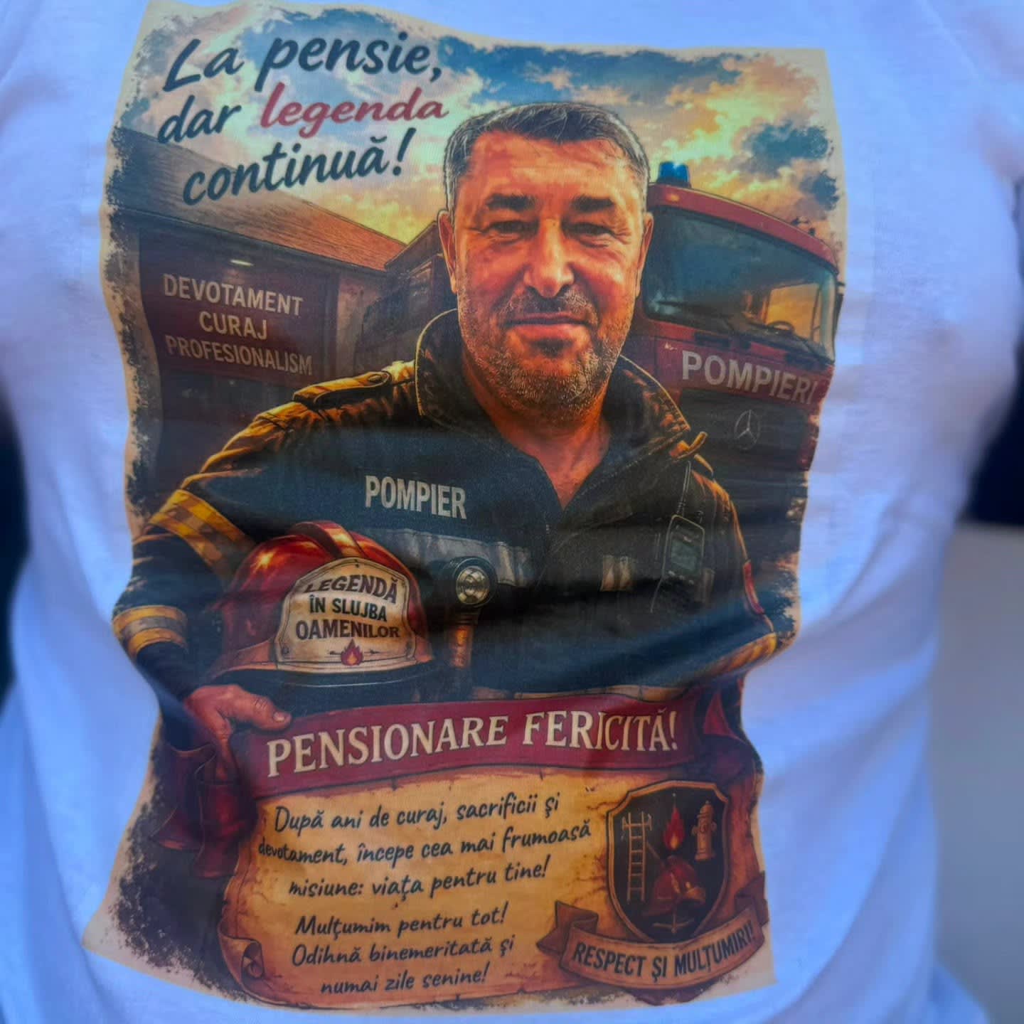 Pompierul giurgiuvean Ghionoiu Leorda Adi își încheie cariera după o viață de sacrificii