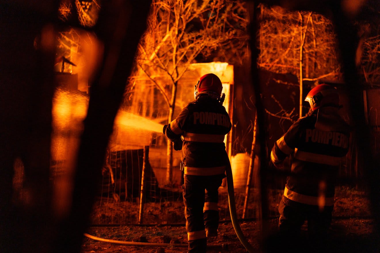 Incendiu la un restaurant din Madéfalva Incendiu la un restaurant din Madéfalva