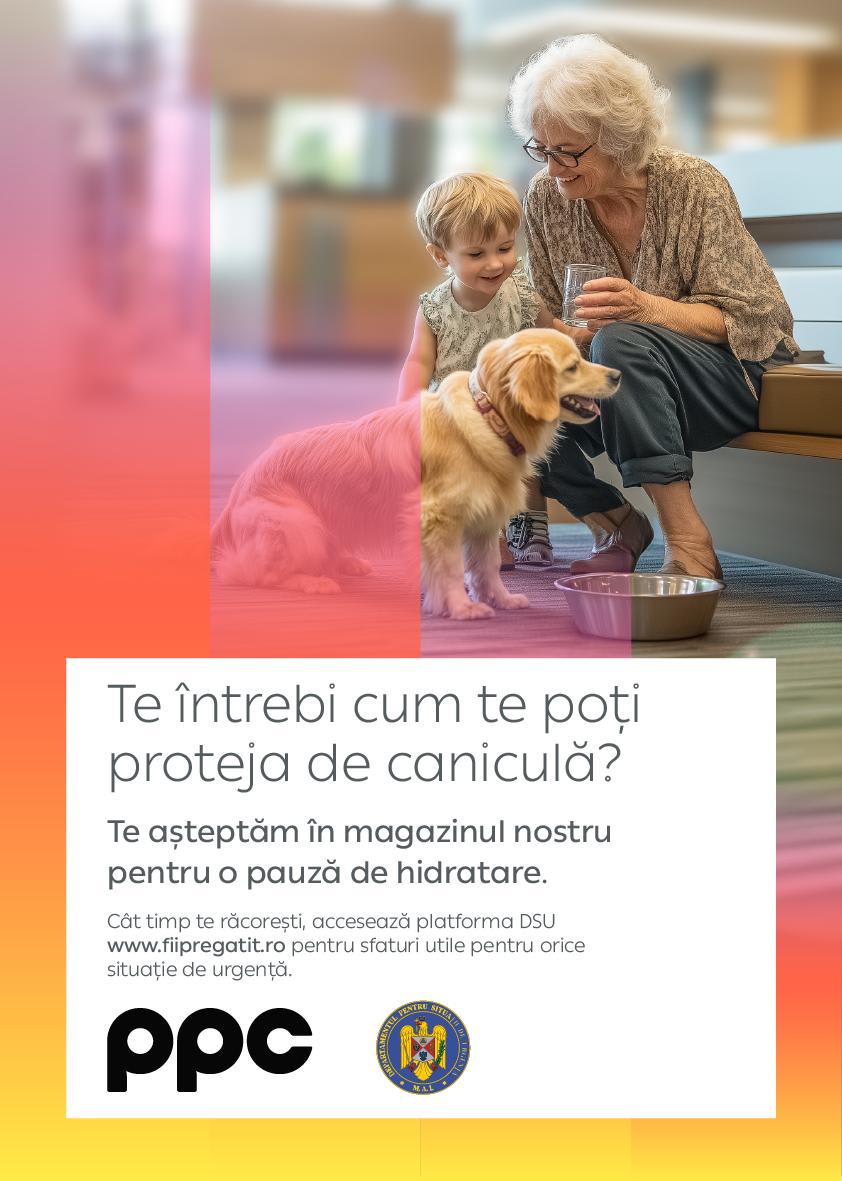 Clienți și animale în magazine PPC Energie în timpul caniculei
