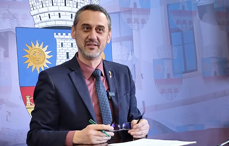 Primar Mario De Mezzo la eveniment în Slatina Primar Mario De Mezzo la eveniment în Slatina