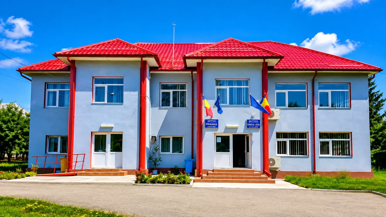 Șofer microbuz școlar în acțiune, transport elevi, Argeș Șofer microbuz școlar în acțiune, transport elevi, Argeș