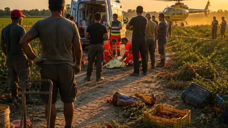 Tânăr român de 19 ani căzut pe câmp în Italia, în timpul muncii Tânăr român de 19 ani căzut pe câmp în Italia, în timpul muncii