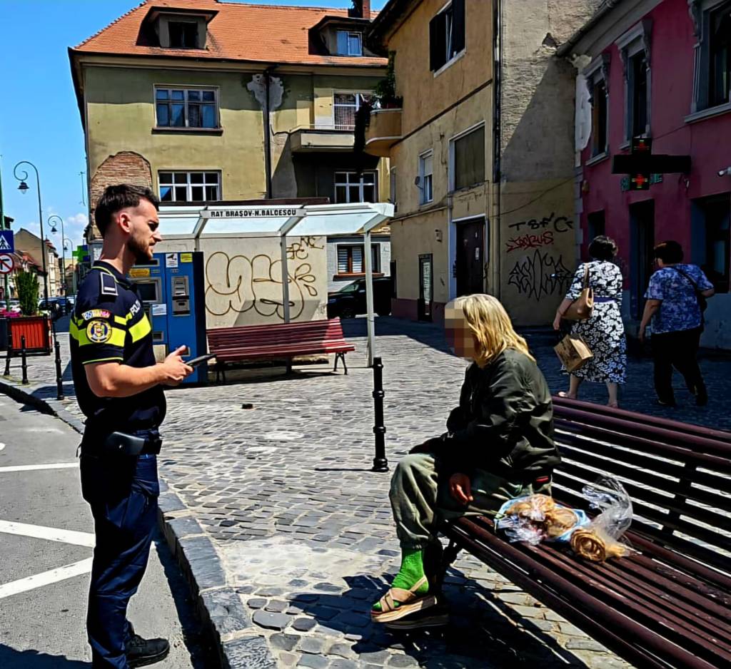 Poliția Brașov a aplicat 22 de amenzi în Centrul Vechi și Civic: acțiune de prevenire a infracțiunilor