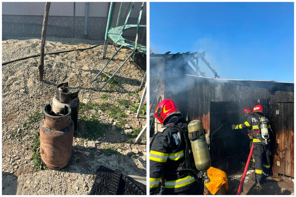 Pompieri în acțiune la incendiul din Goranu, Râmnicu Vâlcea Pompieri în acțiune la incendiul din Goranu, Râmnicu Vâlcea