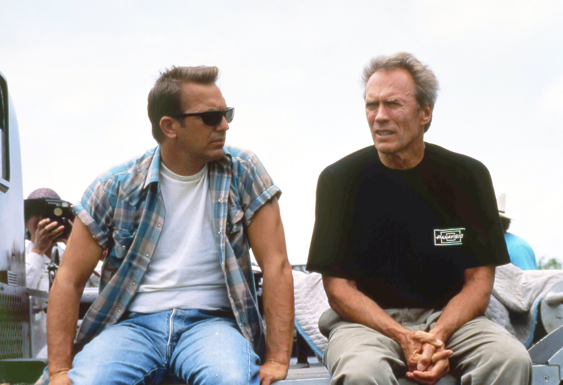 Clint Eastwood și Kevin Costner pe platourile din 1993