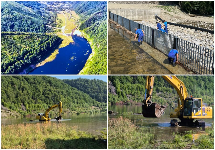 Deșeuri aruncate în Lacul Leșu, ridicate de autorități Deșeuri aruncate în Lacul Leșu, ridicate de autorități
