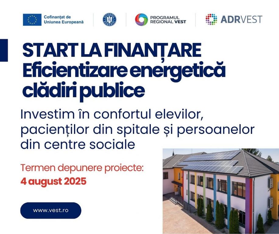 Mureș: Autoritățile locale pot accesa fonduri pentru eficiența energetică a clădirilor publice