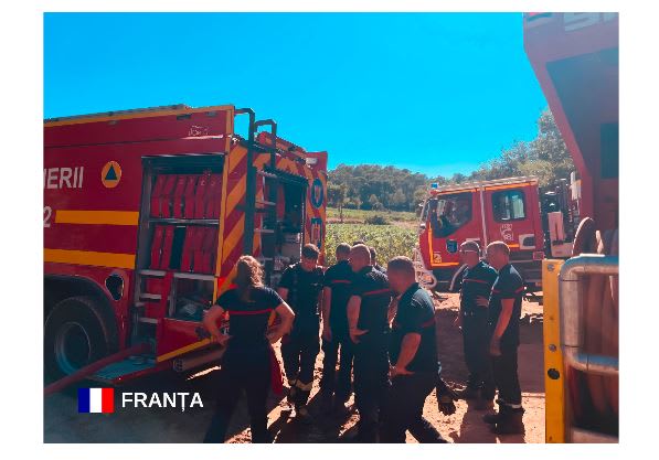 Pompieri români în misiune de prevenire incendii în Franța și Grecia Pompieri români în misiune de prevenire incendii în Franța și Grecia