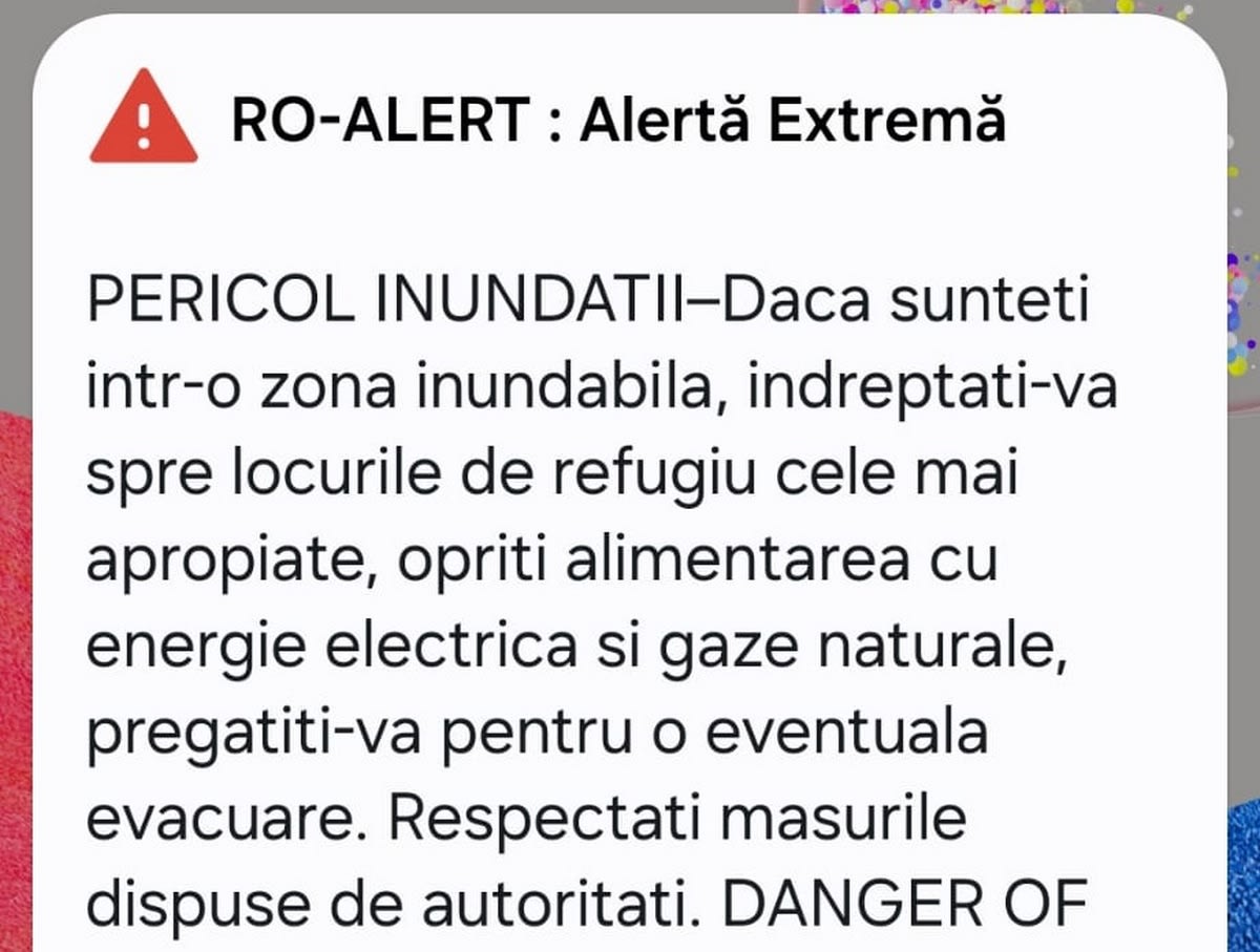 Autoritățile din Galați au emis RO-ALERT pentru inundații pe Siret din cauza ploilor