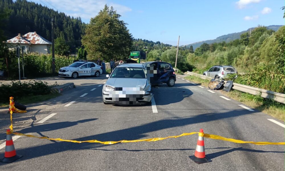 Accident rutier în Poiana Largului Accident rutier în Poiana Largului