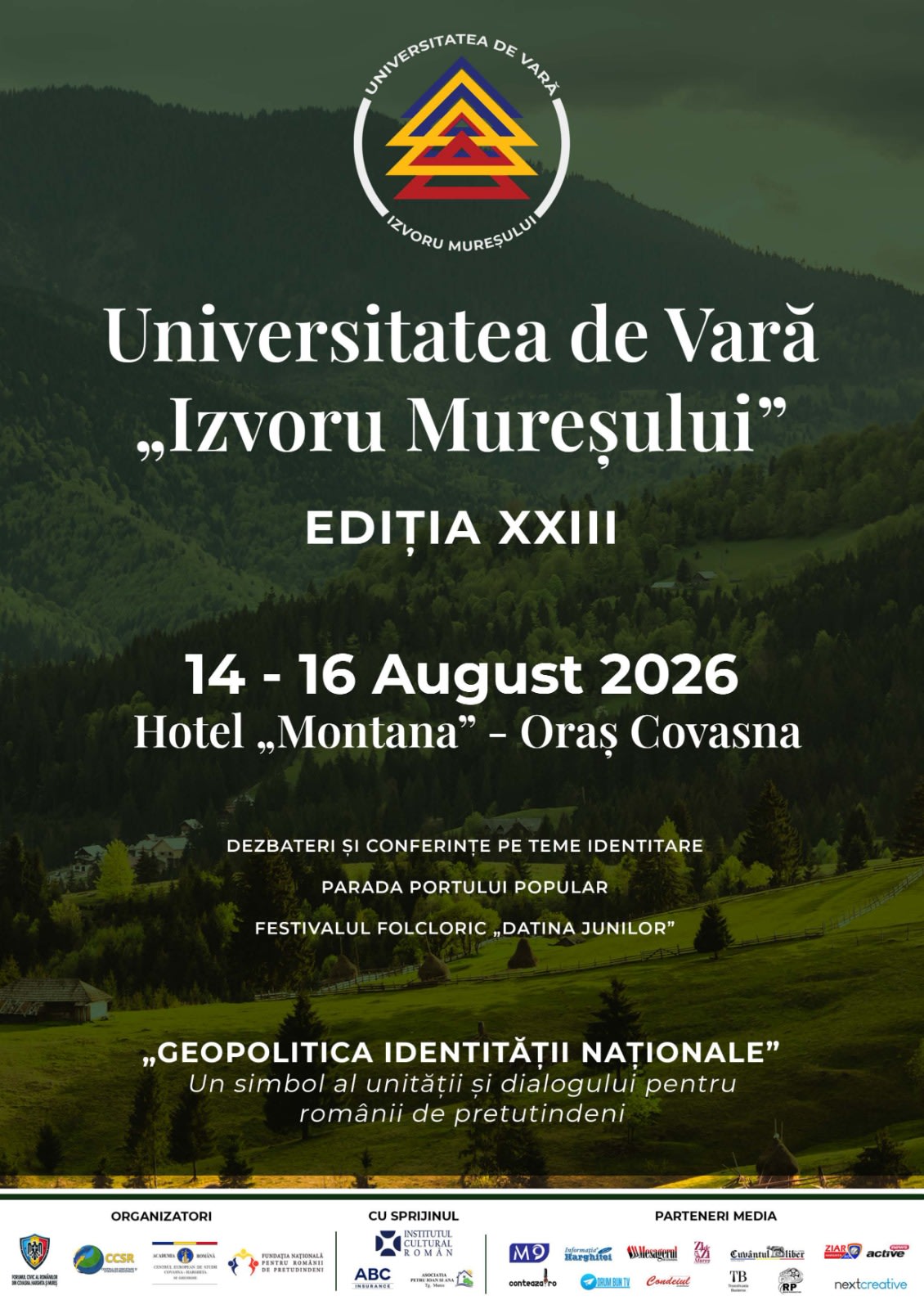 Universitatea de Vară „Izvoru Mureșului” organizează trei zile de dezbateri la Covasna