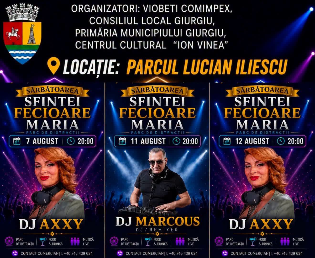DJ AXXY și DJ Marcous performând la scena din Giurgiu în cadrul bâlciului DJ AXXY și DJ Marcous performând la scena din Giurgiu în cadrul bâlciului