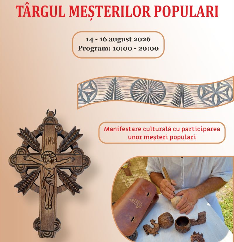 Meșteri populari prezentând obiecte tradiționale la Muzeul de Artă Populară Constanța Meșteri populari prezentând obiecte tradiționale la Muzeul de Artă Populară Constanța