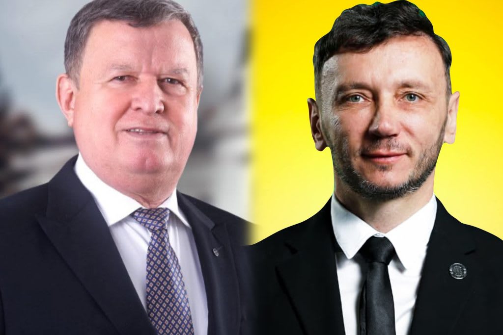 Primar Mircia Gutău și consilier Vicențiu Mocanu în discuție publică Primar Mircia Gutău și consilier Vicențiu Mocanu în discuție publică