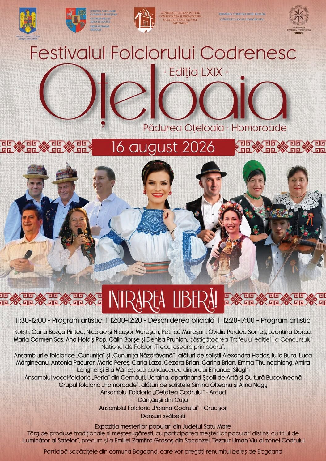 Spectacol folcloric în pădurea Oțeloaia din Homoroade Spectacol folcloric în pădurea Oțeloaia din Homoroade
