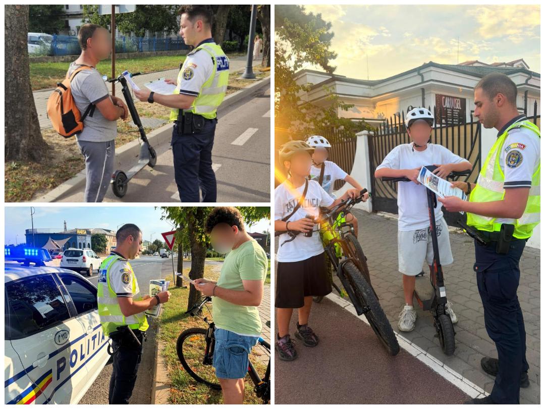 Polițiști rutieri în acțiune în Focșani, vizând conducătorii de biciclete și motociclete Polițiști rutieri în acțiune în Focșani, vizând conducătorii de biciclete și motociclete