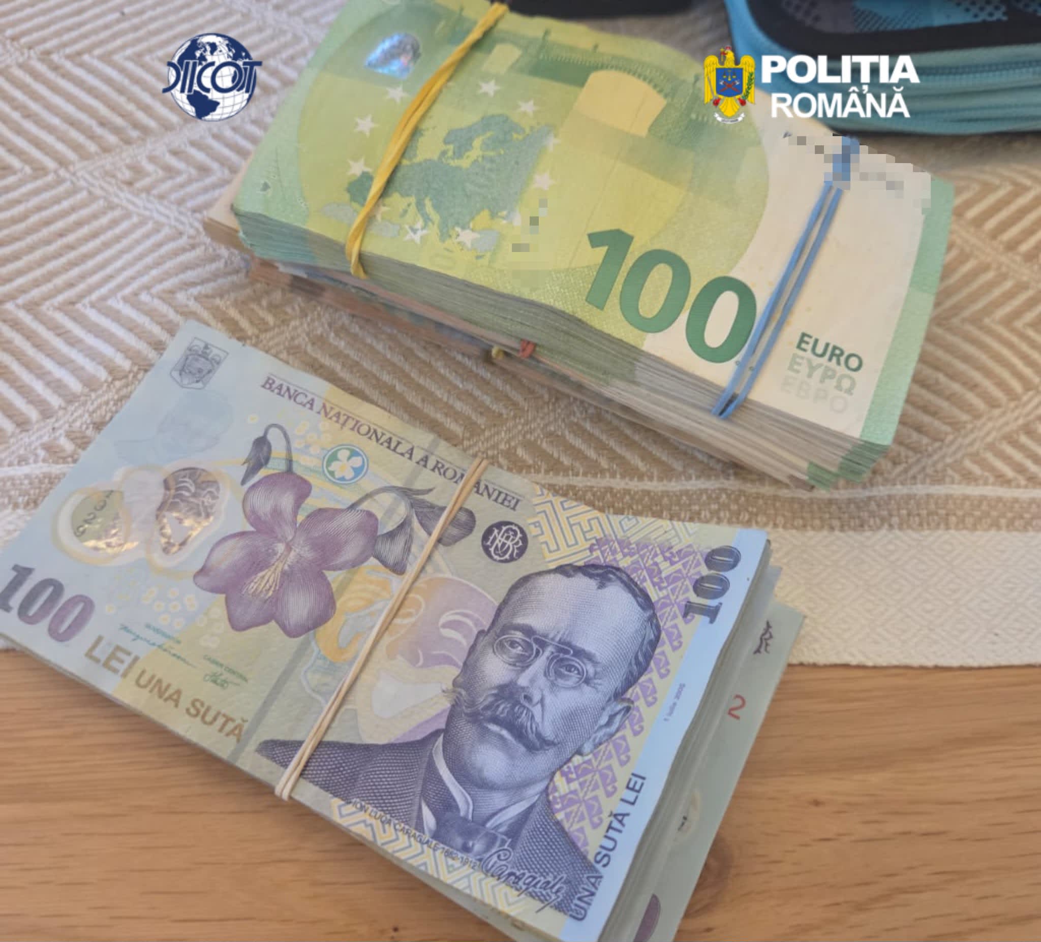 Polițiști în acțiune la percheziții Polițiști în acțiune la percheziții