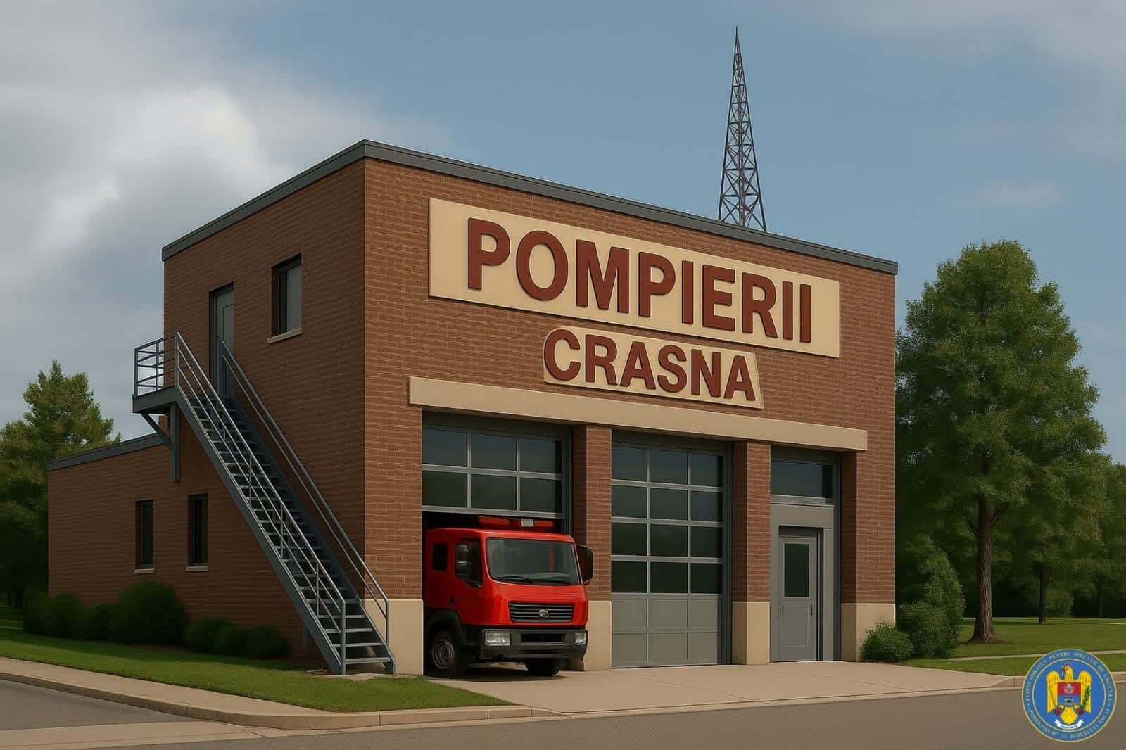 Construirea noului sediu de pompieri din Crasna, Sălaj Construirea noului sediu de pompieri din Crasna, Sălaj