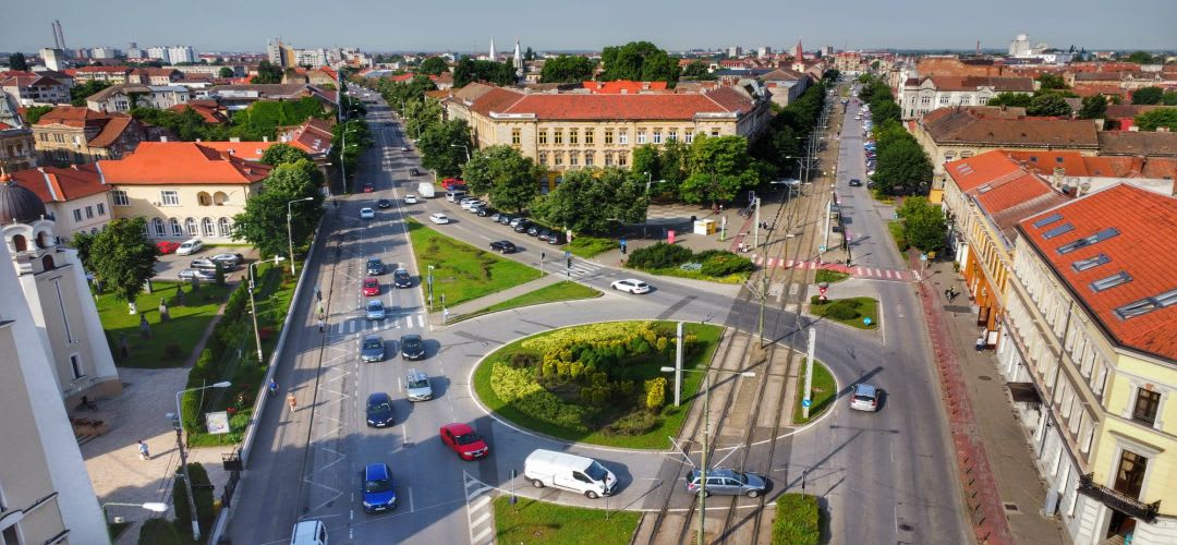 Reprezentare grafică a proiectului de modernizare a Căii Șagului în Timișoara Reprezentare grafică a proiectului de modernizare a Căii Șagului în Timișoara