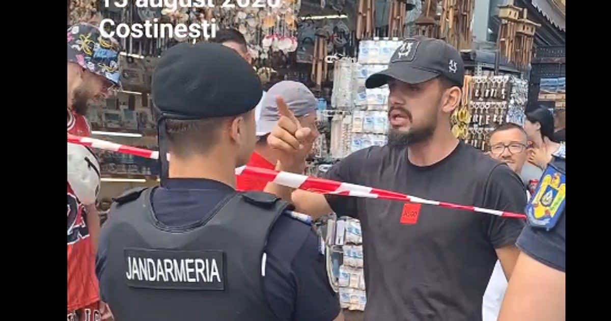 Jandarm și turist în conflict pe plaja din Costinești Jandarm și turist în conflict pe plaja din Costinești