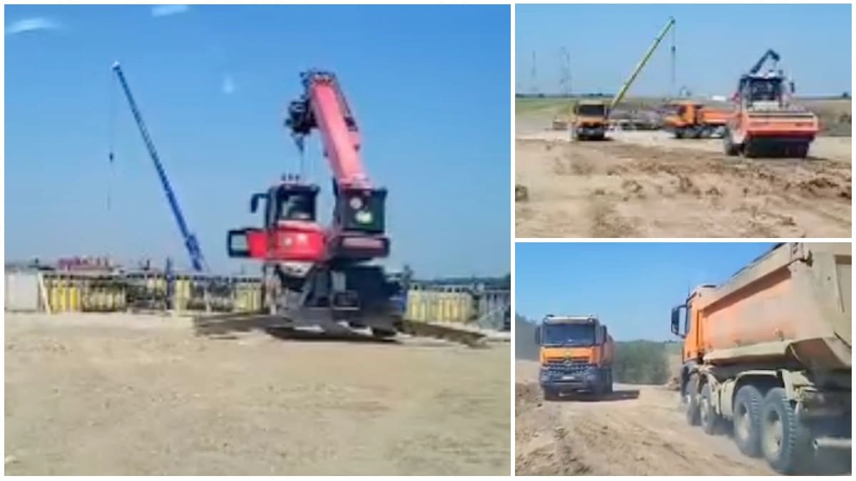 Umbrărescu mobilizează zilnic mii de muncitori pe șantierul Autostrăzii A7 Bacău – Pașcani