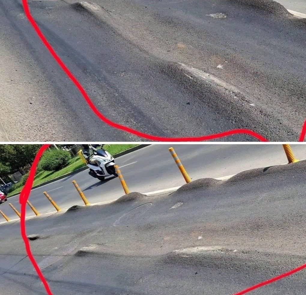 Bulevardul din București unde asfaltul nou s-a ondulat ca marea, reparat abia după semnalări