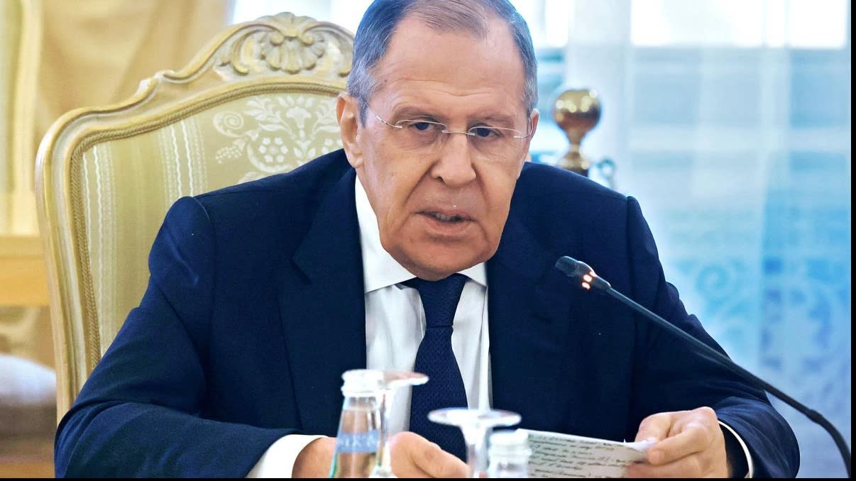 Serghei Lavrov la o conferință de presă Serghei Lavrov la o conferință de presă