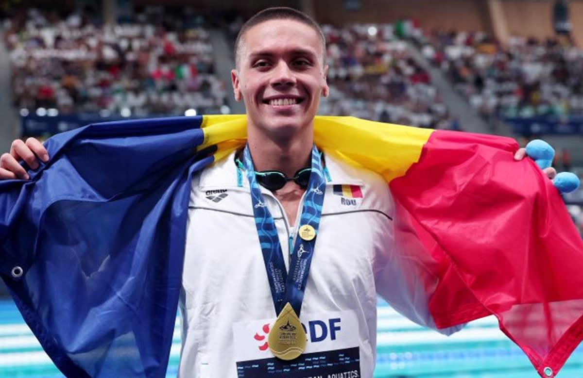 David Popovici obține a treia medalie de aur consecutivă la Europenele de la Paris