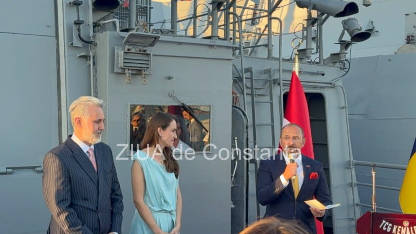 Trei nave militare turcești în portul Constanța, participanți la recepție