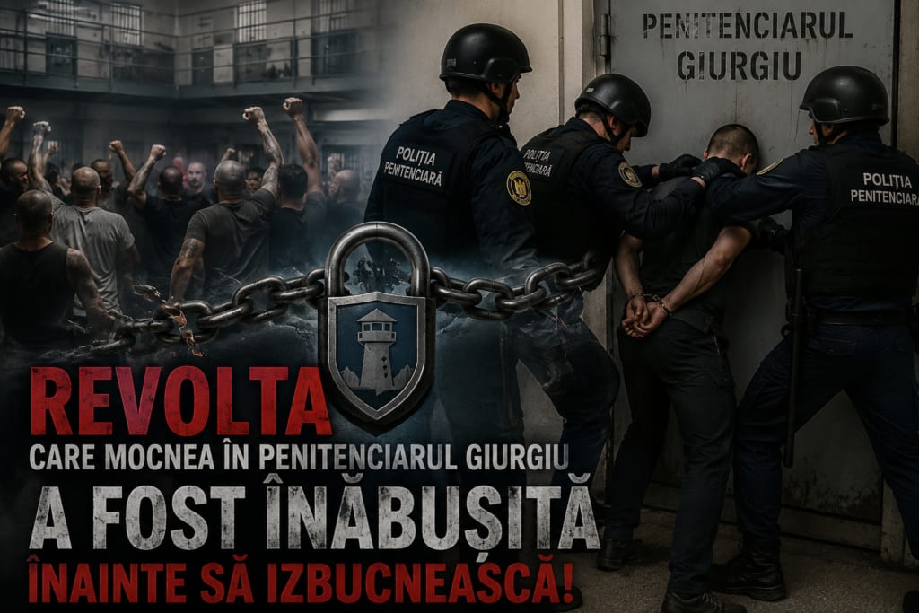 Deținuți și agenți de penitenciar în intervenție