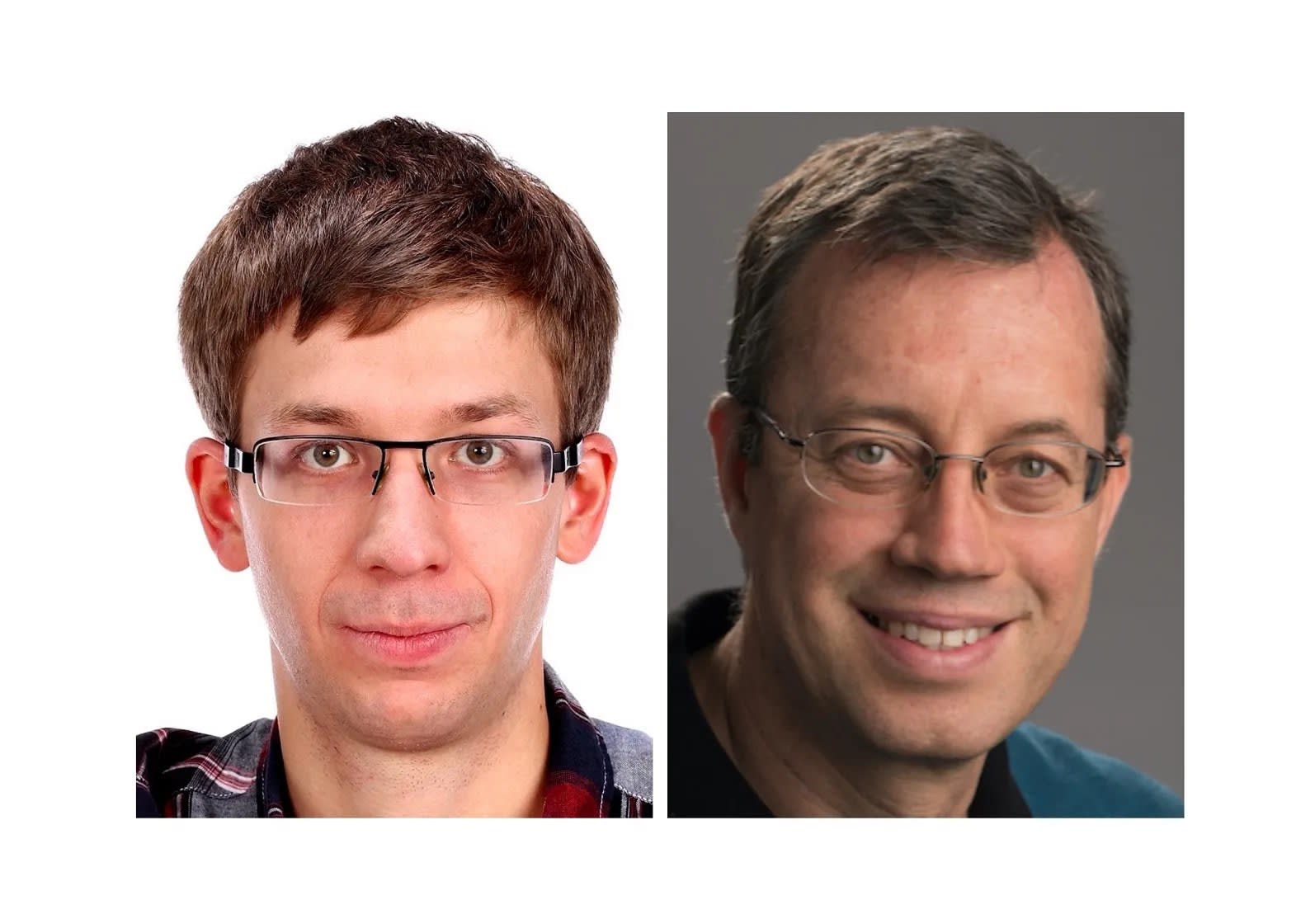 Fondatori Ion Stoica și Matei Zaharia în fața logo-ului Databricks Fondatori Ion Stoica și Matei Zaharia în fața logo-ului Databricks