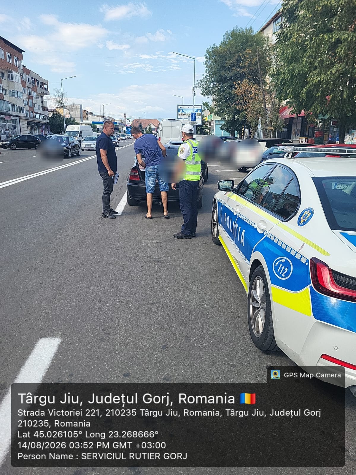 Polițiștii gorjeni au aplicat 17 amenzi și au retras 7 certificate de înmatriculare în Târgu Jiu