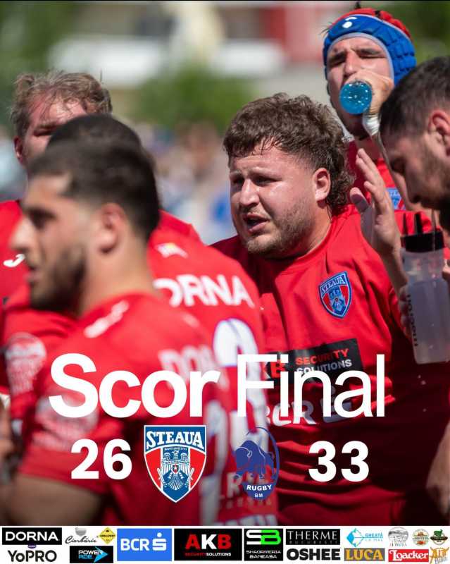 Rugby: CSM Știința Baia Mare învinge Steaua în Ghencea, în etapa a 11-a a Ligii Naționale