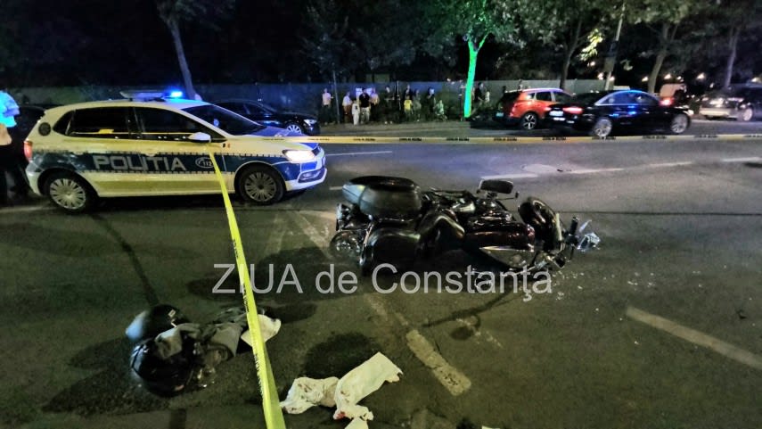 Echipaj de urgență intervenind la accident pe bulevardul Tomis, Constanța Echipaj de urgență intervenind la accident pe bulevardul Tomis, Constanța