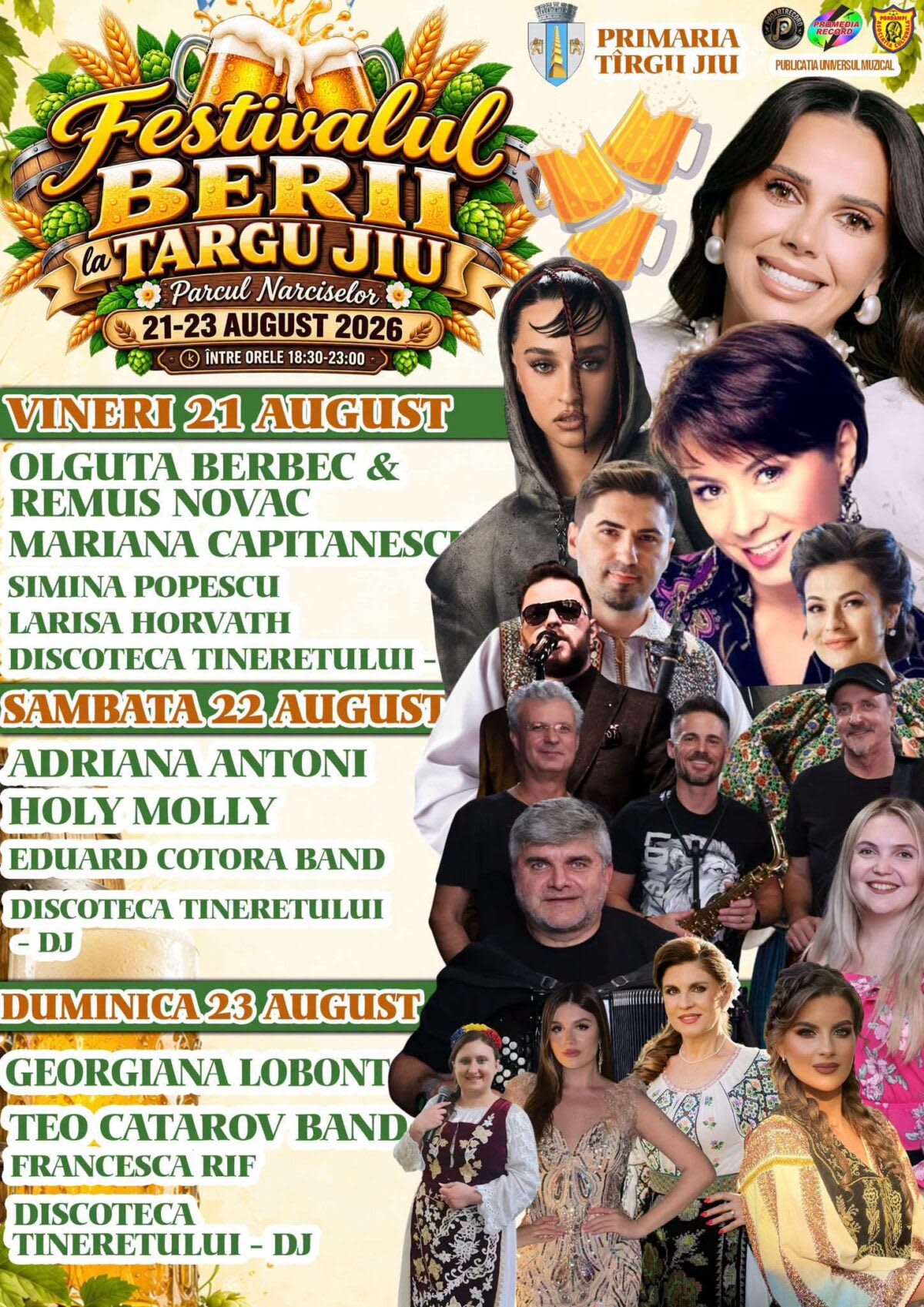 Scenă festival muzical în Parcul Narciselor din Târgu Jiu Scenă festival muzical în Parcul Narciselor din Târgu Jiu